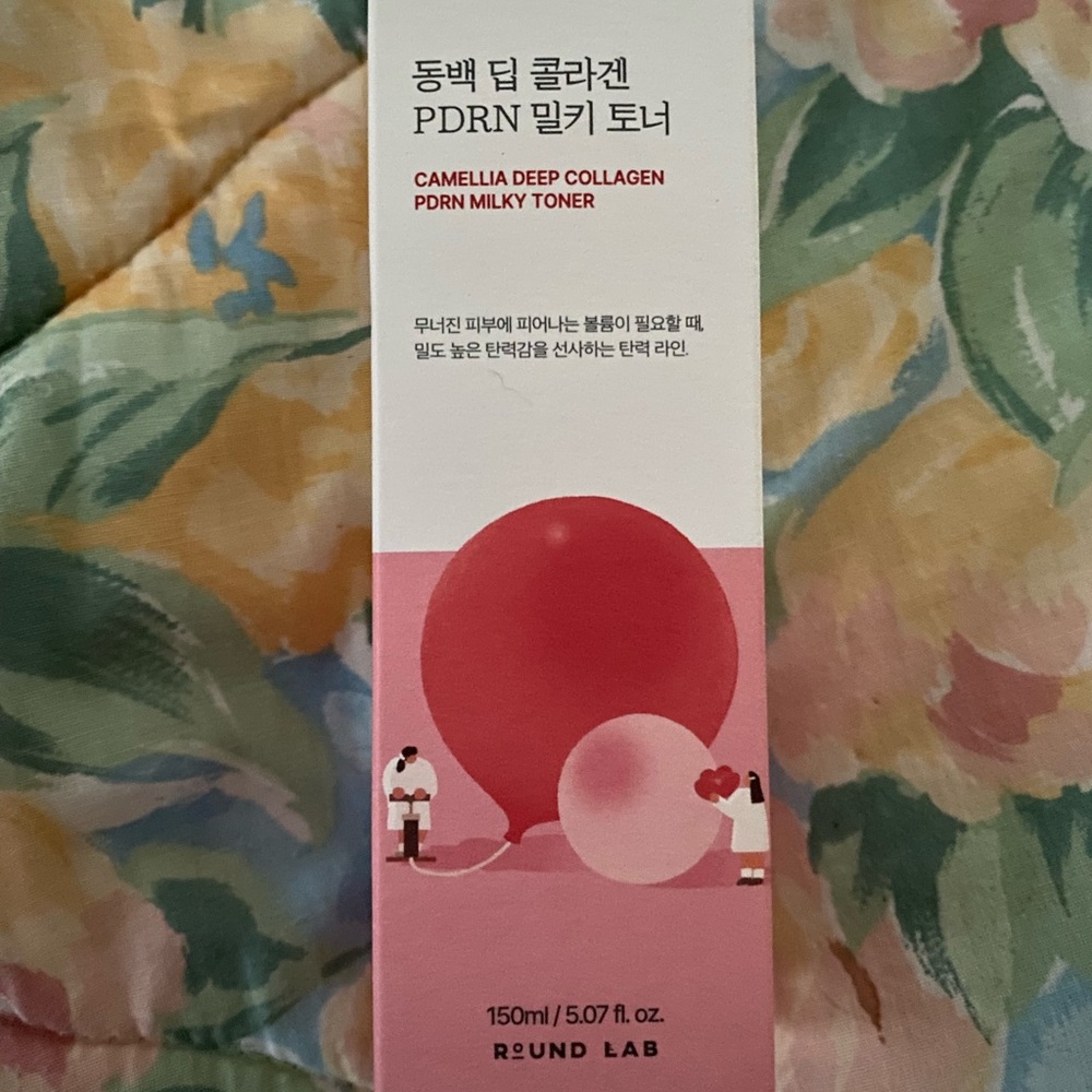 Round Lab Camellia Deep Collagen PDRN Milky Toner - Pink